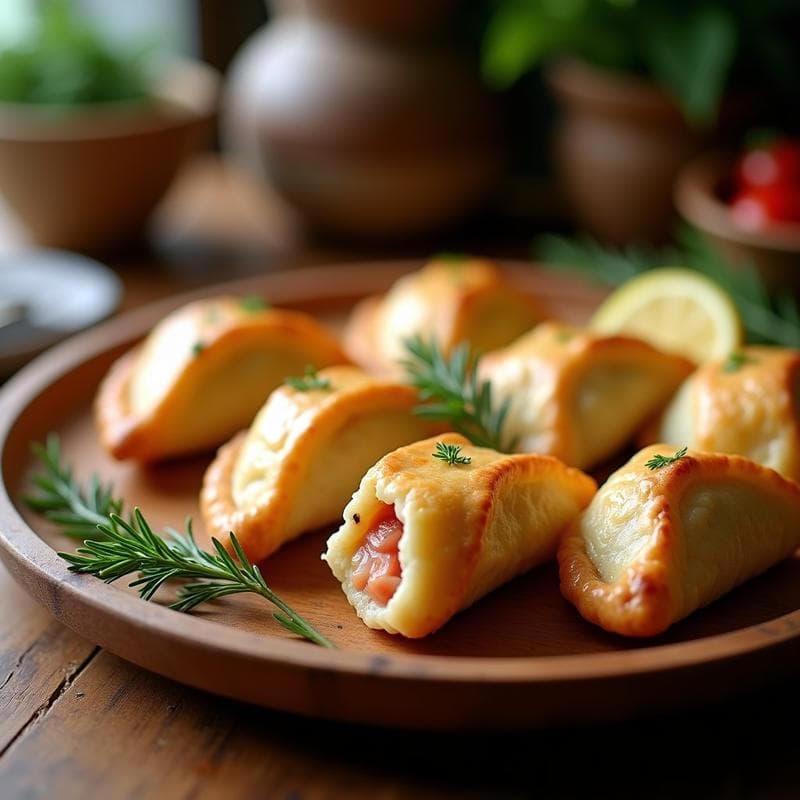Empanadas de Pescado Ahumado y Queso Crema: Receta Argentina en Olla Express