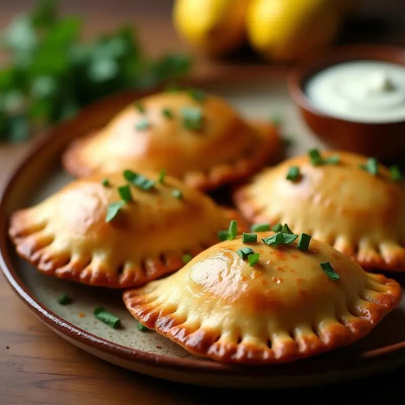 Empanadas de Pescado Ahumado y Puré de Ñame: Receta Dominicana en Airfryer