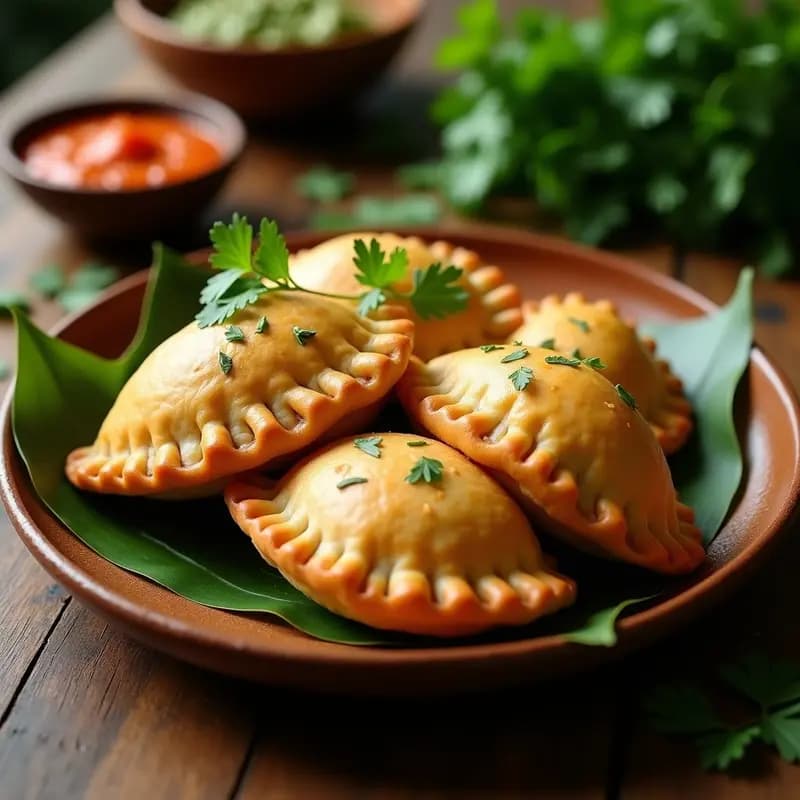 Empanadas de Pescado Ahumado y Puré de Palma Corozo: Receta Colombiana con Toque Amazónico