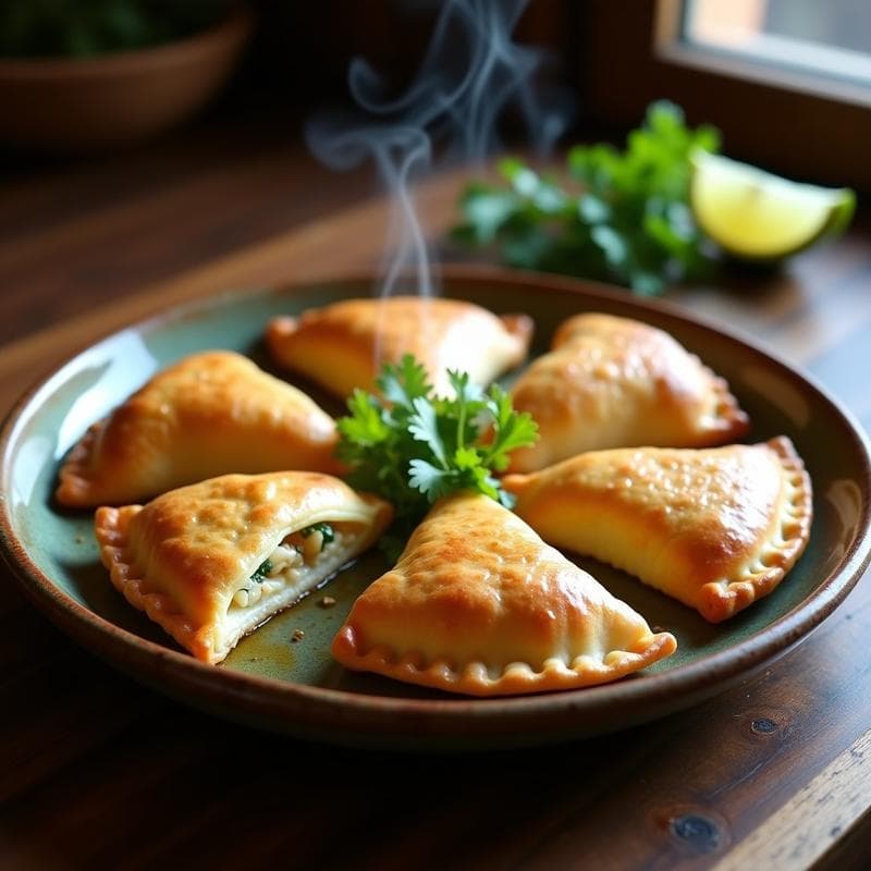 Empanadas de Pescado Blanco y Algas Wakame: Receta en Olla Express con Sabores del Pacífico