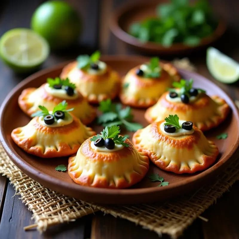 Empanadas de Pescado Blanco y Aceitunas con Masa de Cassava: Receta Caribeña Sin Trigo