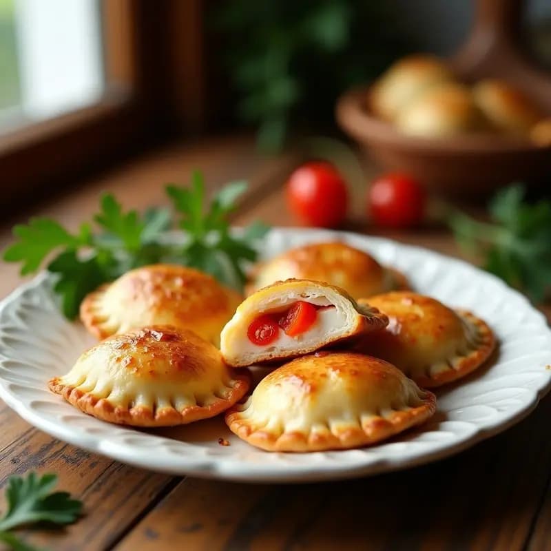 Empanadas de Pescado Blanco y Pimientos Piquillo: Receta Española en Airfryer Sin Harina