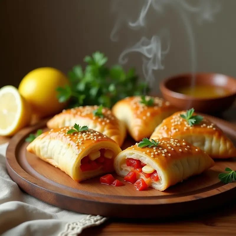 Empanadas de Pescado Blanco y Pimientos Asados: Receta Española en Thermomix para Tupper