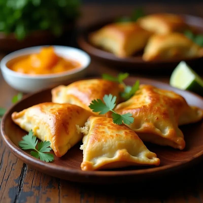 Empanadas de Pescado y Chutney de Mango en Masa de Yuca: Receta Colombiana Sin Gluten y Crujiente
