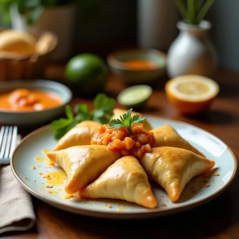 Empanadas de Pescado y Cocos con Salsa de Maracuyá: Receta Ecuatoriana Crujiente en Airfryer