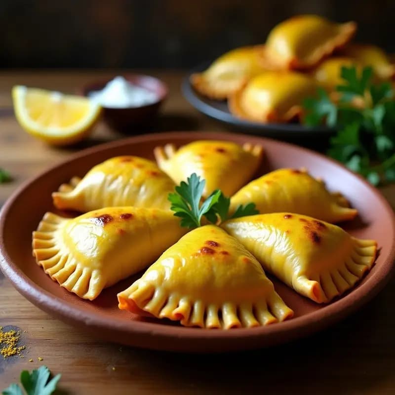 Empanadas de Pescado y Cúrcuma: Receta Argentina en Hoja de Maíz Sin Harina