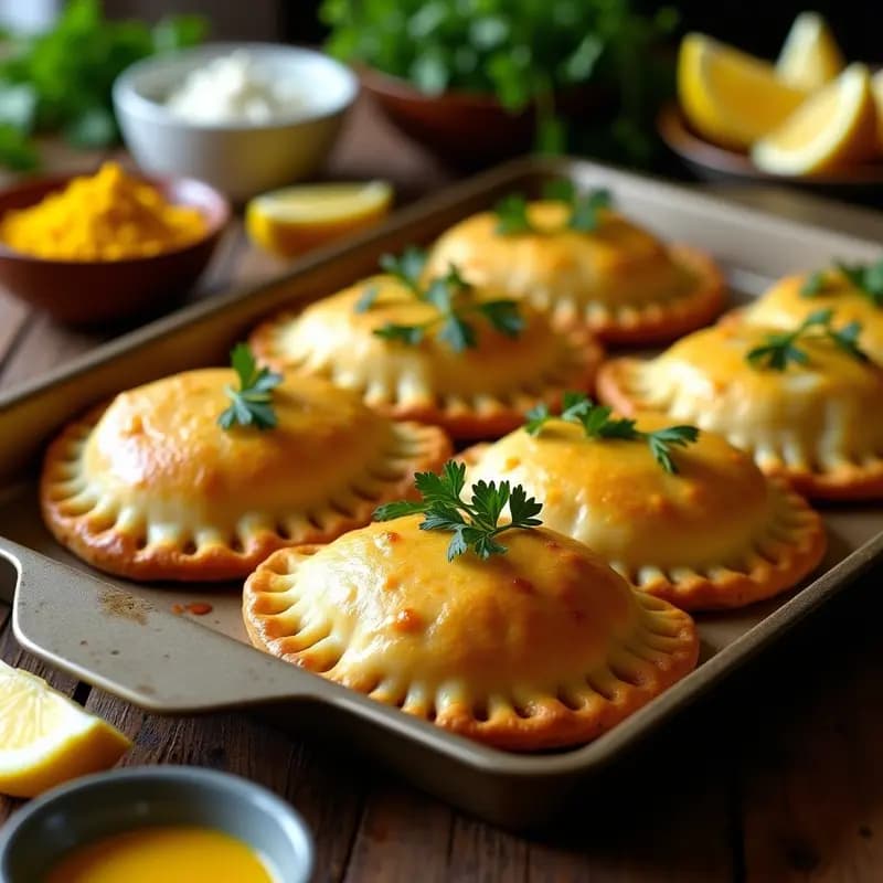 Empanadas de Pescado y Cúrcuma: Receta Argentina en Horno con Masa Integral