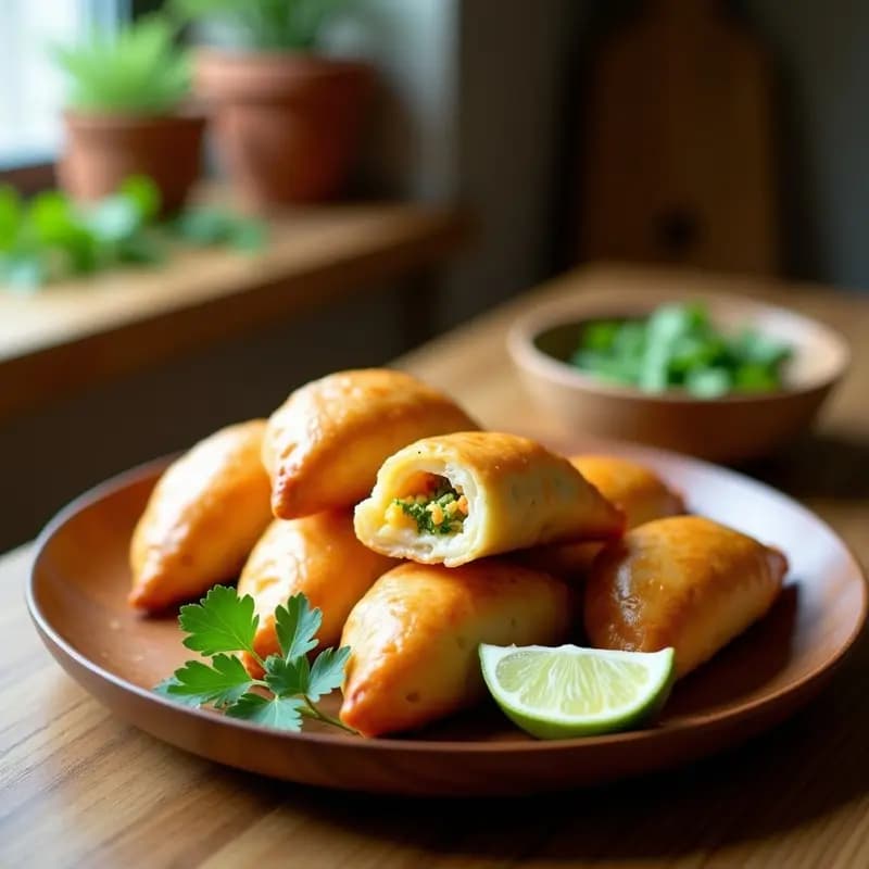 Empanadas de Pescado y Palmito: Receta Brasileña con Masa de Tapioca en Airfryer