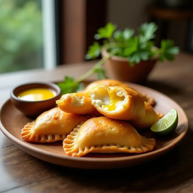 Empanadas de Pescado y Queso Crema con Ají Amarillo: Receta Peruana en Airfryer