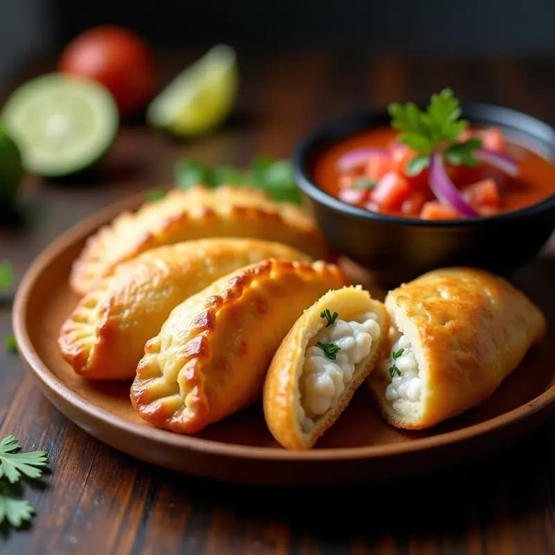 Empanadas de Pescado con Salsa Criolla: Receta Argentina en Airfryer y Baja en Calorías
