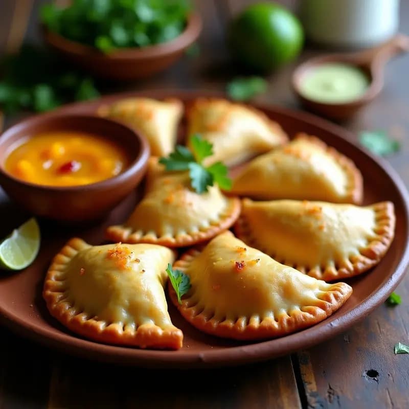 Empanadas de Pescado con Salsa de Mango y Chile: Receta Chilena en Airfryer y Sin Harina