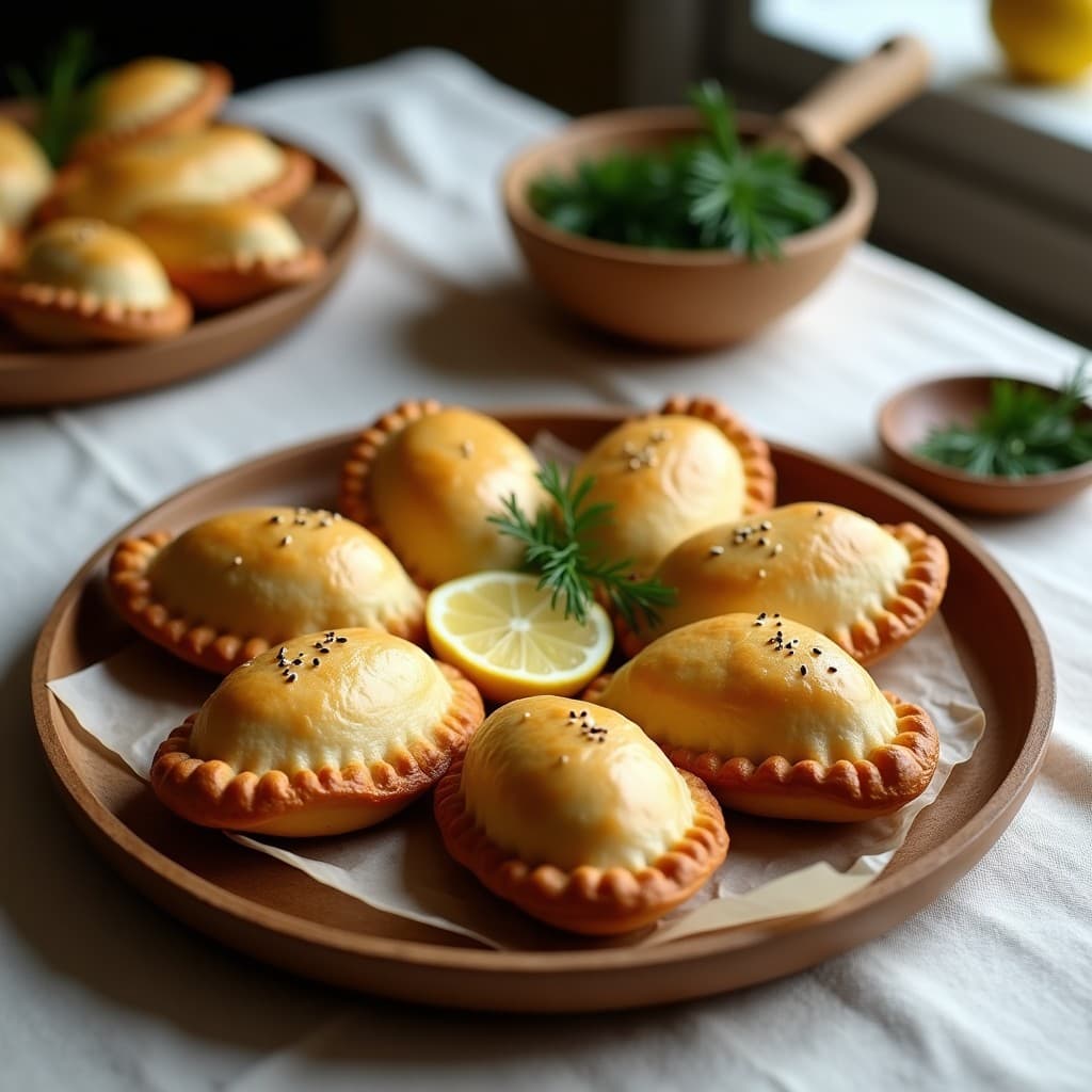 Empanadas de Pescado Blanco y Samphire: Receta Británica en Airfryer con Masa de Harina de Guisante