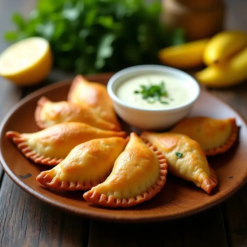 Empanadas de Pescado y Yuca: Receta Venezolana Crujiente con Salsa de Ajo