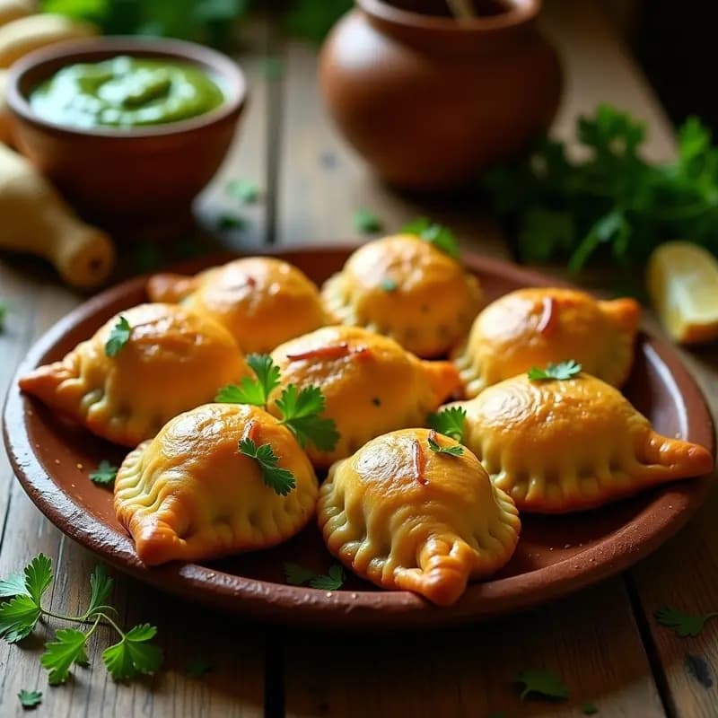 Empanadas de Pescado y Yuca: Receta Eskaleñan de las Islas Canarias con Mojo Verde