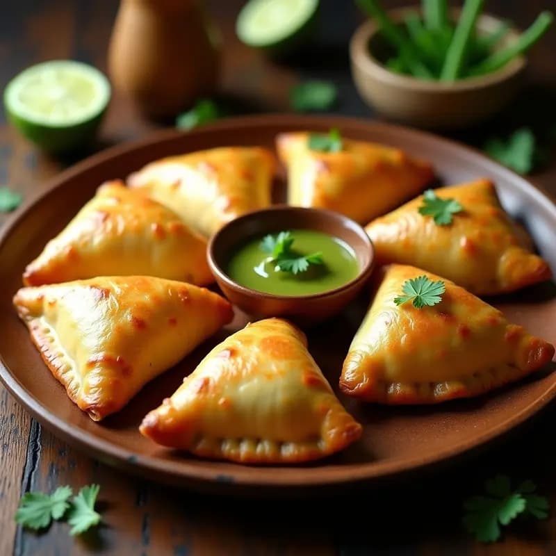 Empanadas de Pescado y Yucca: Receta Afrocaribeña en Airfryer con Salsa de Mojo Verde