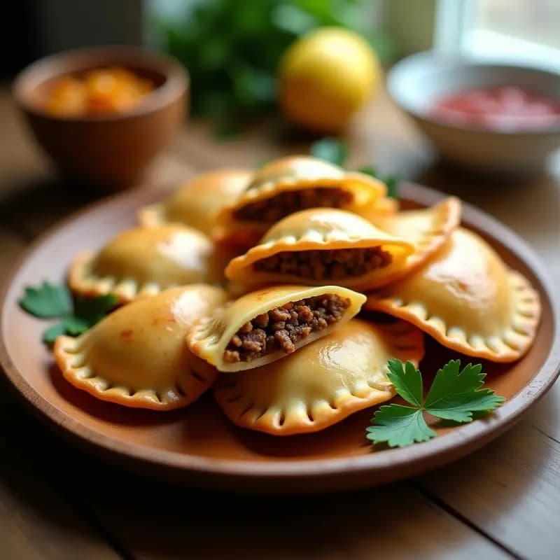 Empanadas de Piano con Carne de Res y Pasas: Receta Venezolana Tradicional en Airfryer