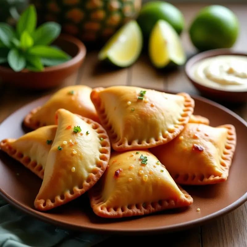 Empanadas de Piña y Jamón: Receta Cubana Dulce y Salada en Airfryer