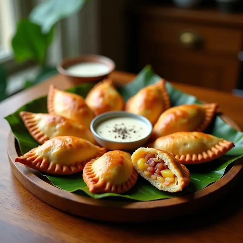 Empanadas de Piña y Jamón al Estilo Filipino: Receta Dulce-Salada y Crujiente