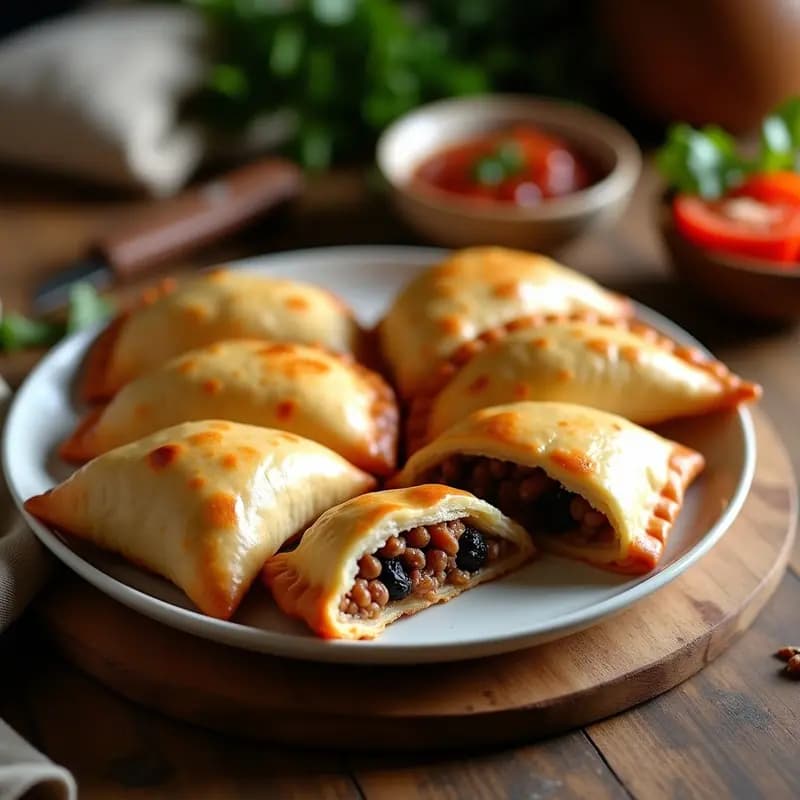 Empanadas de Pino con Carne Molida y Pasas: Receta Chilena en Airfryer y Sin Fritura