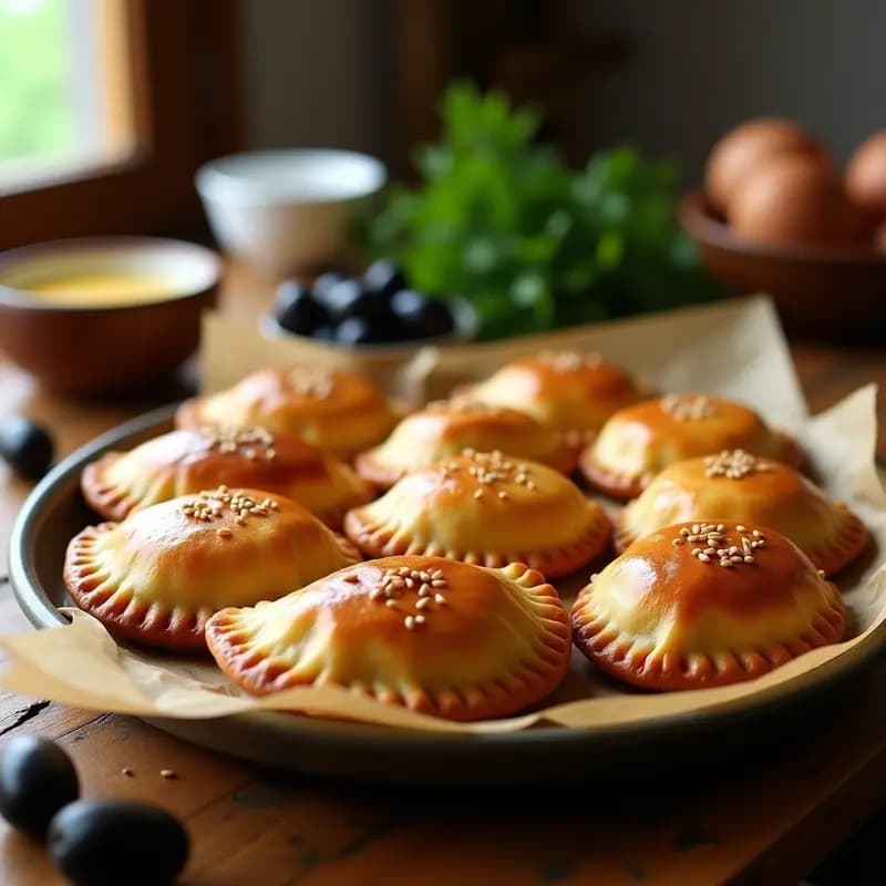 Empanadas de Pino Argentinas: Receta Tradicional con Carne, Huevos y Aceitunas en Horno