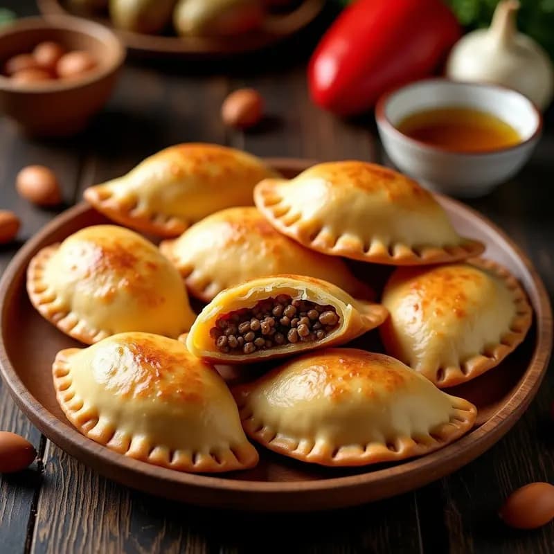 Empanadas de Pino Argentinas con Masa de Yuca: Receta Sin TACC y Alta en Fibra