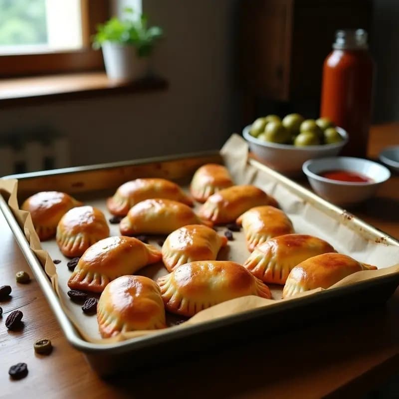 Empanadas de Pino con Carne de Res y Pasas: Receta Chilena Tradicional Horneada