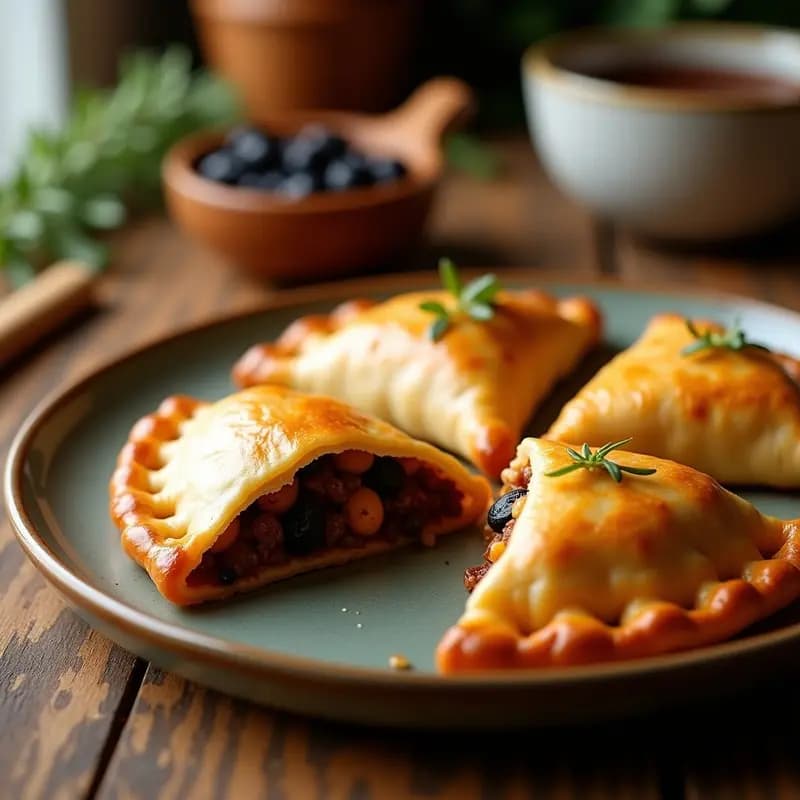 Empanadas de Pino con Carne Vegetal: Receta Chilena Tradicional Veganizada en Airfryer