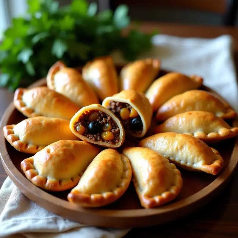 Empanadas de Pino Chilenas con Carne y Pasas: Receta Tradicional en Horno o Airfryer