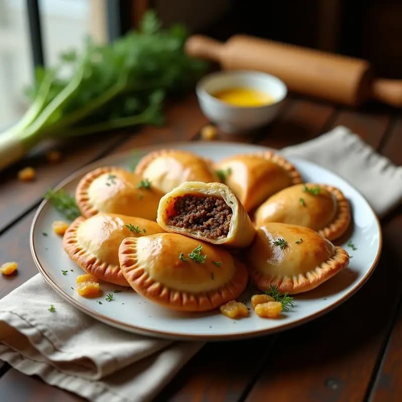 Empanadas de Pino con Hinojos y Pasas: Receta Chilena Tradicional con Toque Dulce