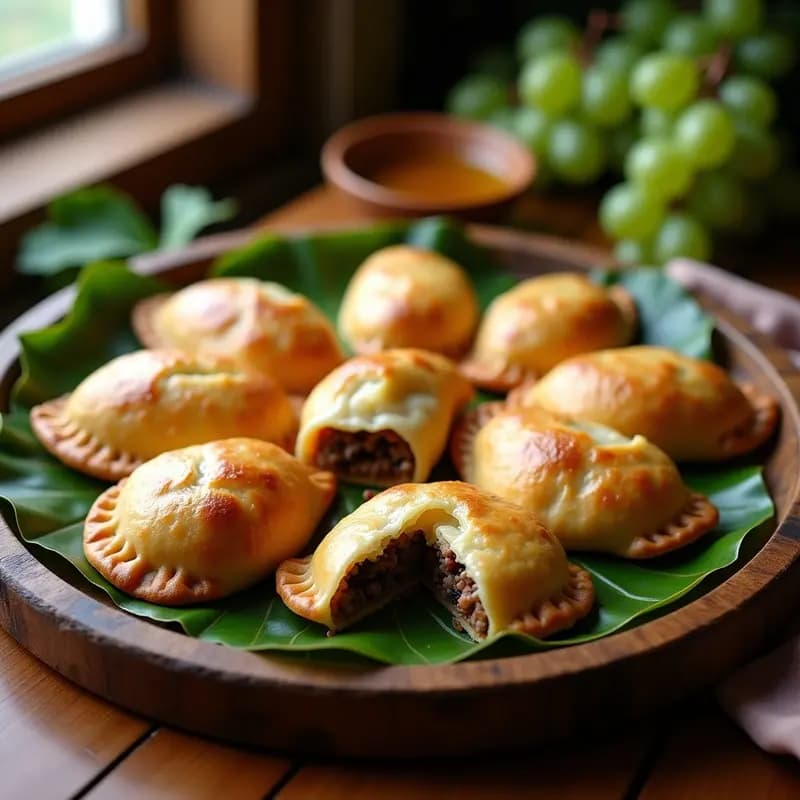 Empanadas de Pino con Hojas de Parra: Receta Chilena Tradicional en Thermomix