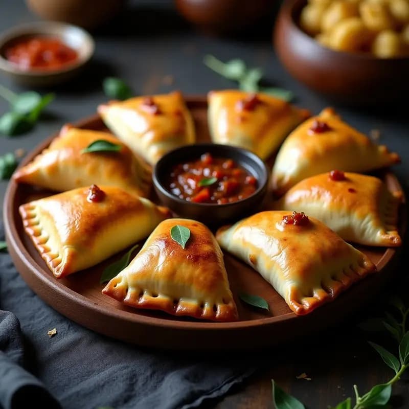 Empanadas de Pino con carne de Hongos Portobello: Receta Chilena Vegana y Sin Gluten