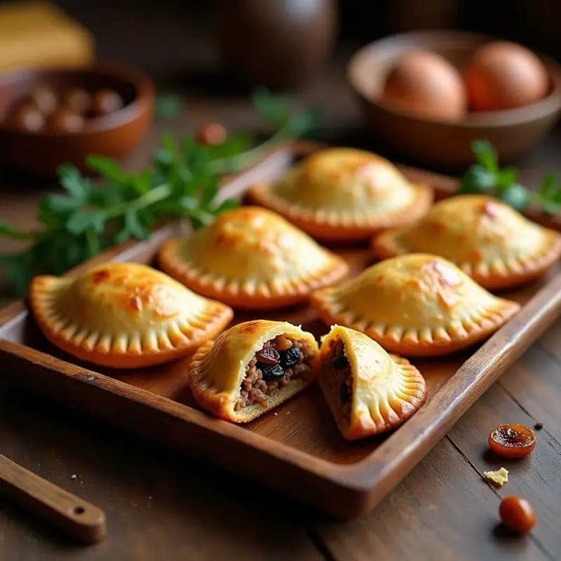 Empanadas de Pino (Carne y Aceitunas) con Masa de Kiwicha: Receta Chilena Alta en Proteína y Fibra