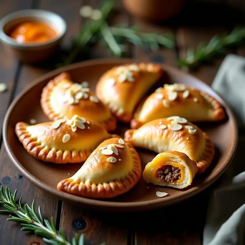 Empanadas de Pino con Membrillo y Queso Brie: Receta Chilena en Airfryer con Toque Francés