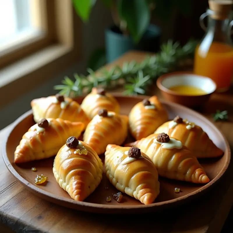 Empanadas de Pino y Queso de Cabra: Receta Argentina Gourmet con Masa Integral
