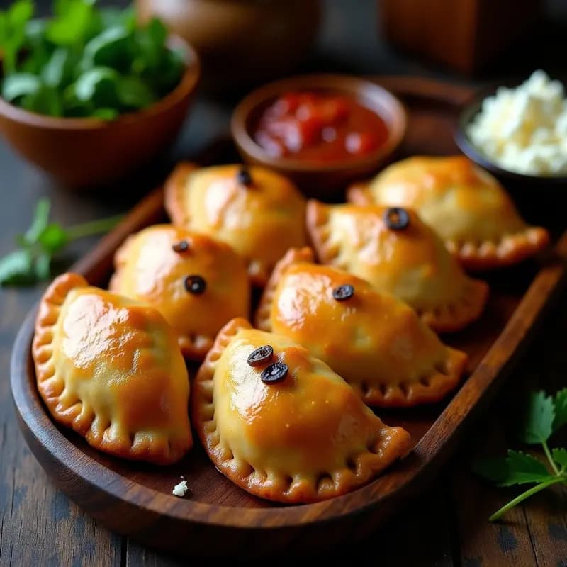 Empanadas de Pino y Queso de Cabra con Masa de Yuca: Receta Chilena Sin Trigo en Olla Exprés