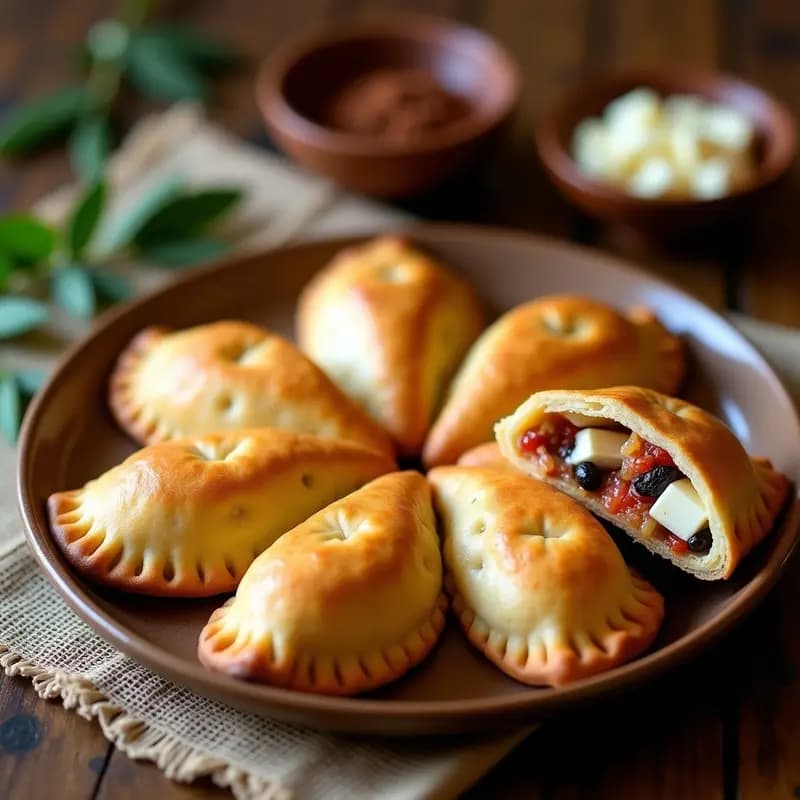 Empanadas de Pino con Queso de Soja: Receta Chilena Vegana Tradicional al Horno