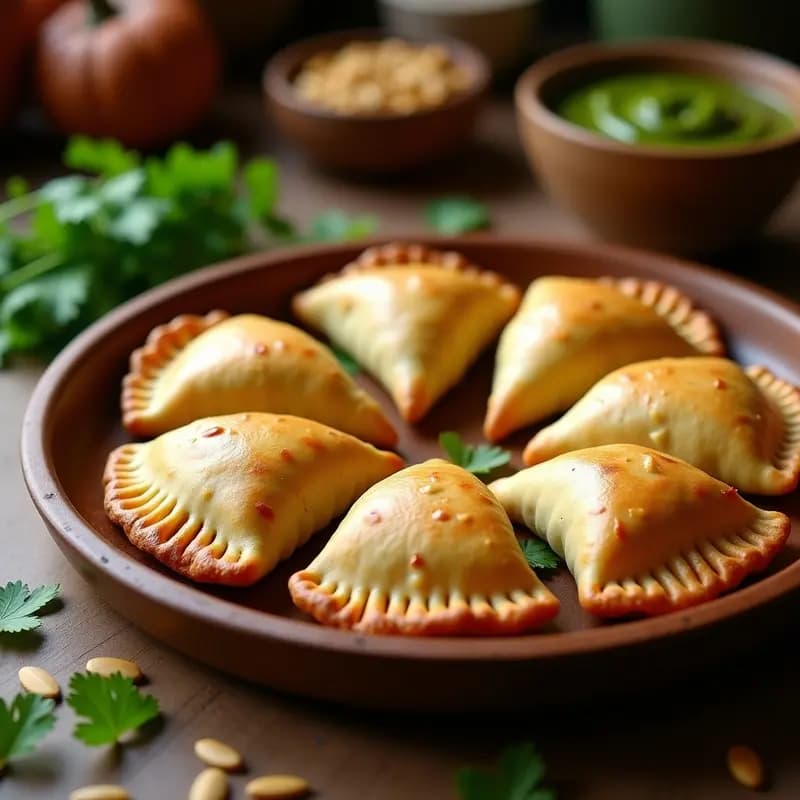 Empanadas de Pipian Verde y Jackfruit: Receta Guatemalteca Vegana en Horno