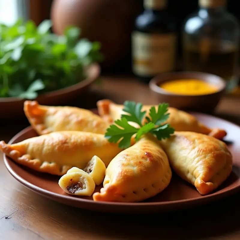 Empanadas de Pisco y Camarones Veganos: Receta Peruana en Airfryer con Masa de Yucca