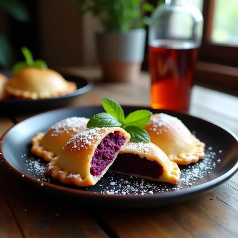 Empanadas de Pisco y Camote Morado: Receta Peruana Dulce con Toque Alcohólico