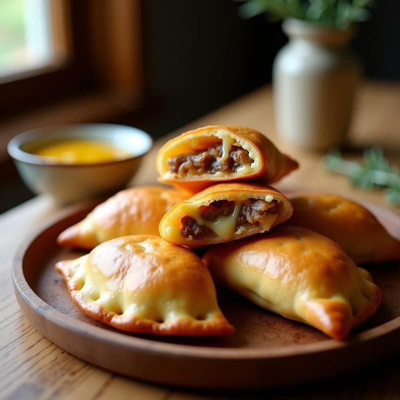 Empanadas de Pisco y Cebolla Confitada: Receta Peruana Gourmet en Airfryer