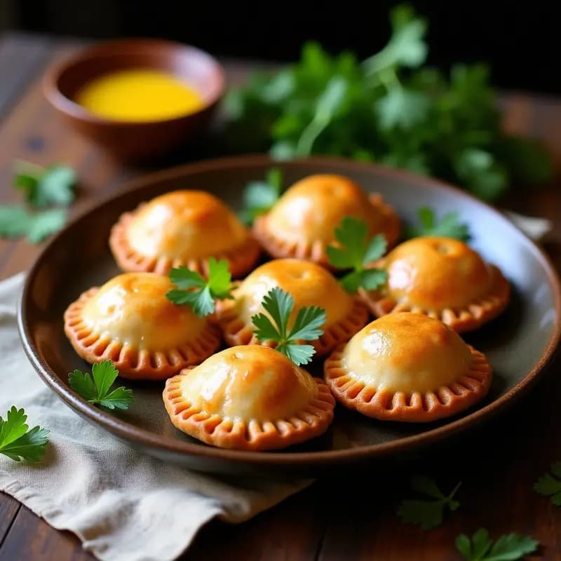 Empanadas de Pisco y Locos: Receta Chilena Tradicional con Masa de Harina de Trigo