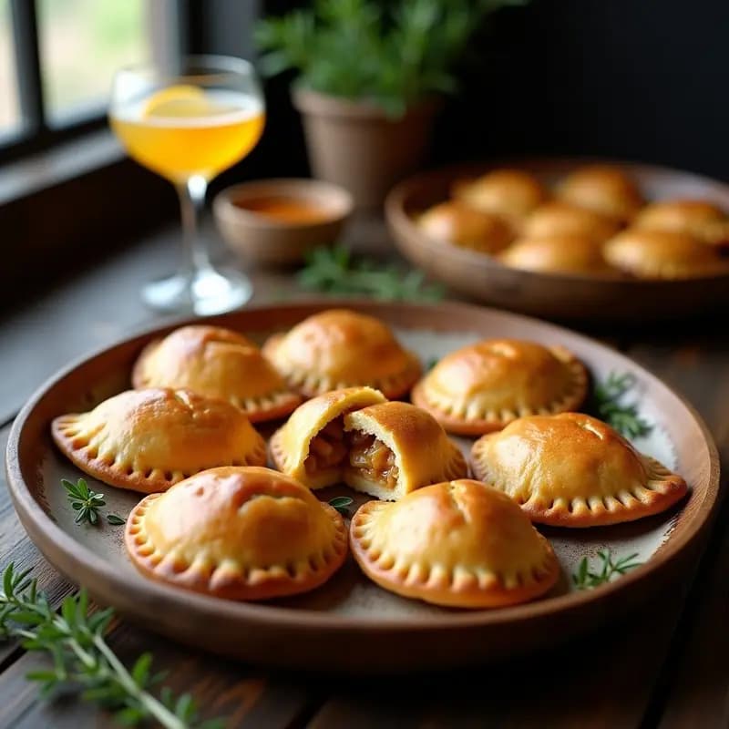 Empanadas de Pisco y Queso de Cabra: Receta Chilena con Masa de Harina de Maíz