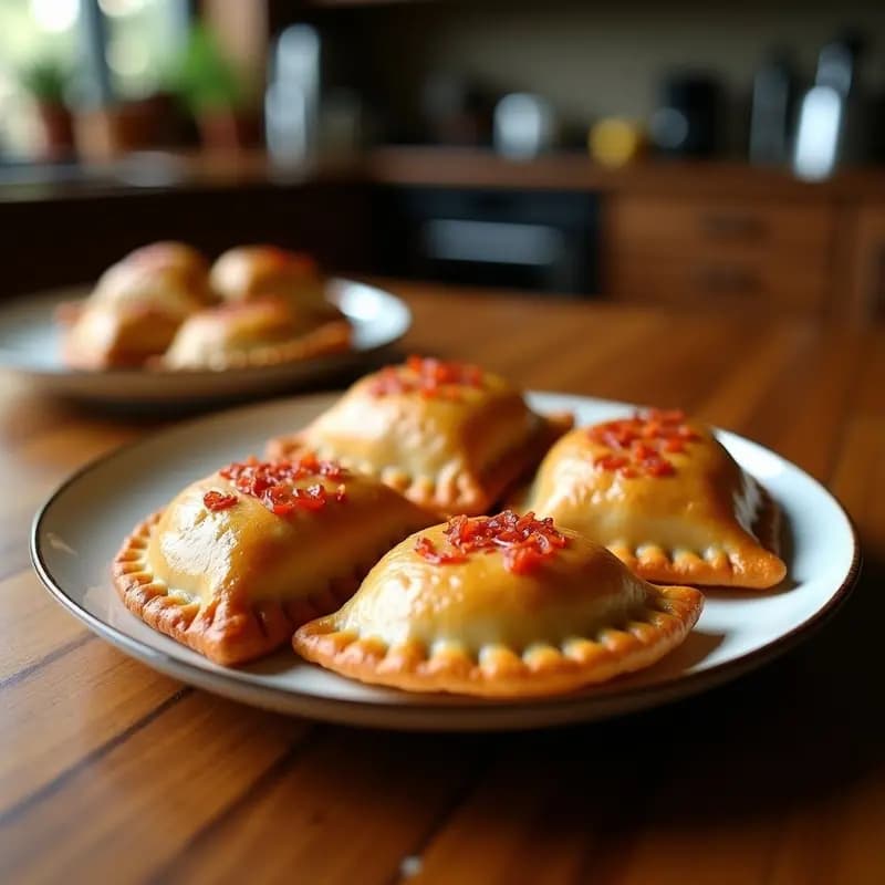 Empanadas de Pizza fritas en Airfryer: Crujientes y Rellenas de Sabor