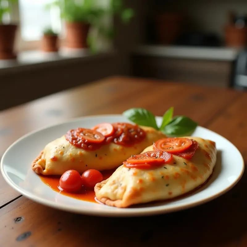 Empanadas de Pizza Rellena de Mozzarella, Pepperoni y Salsa de Tomate: Combinación Italiana que es Puro Vicio