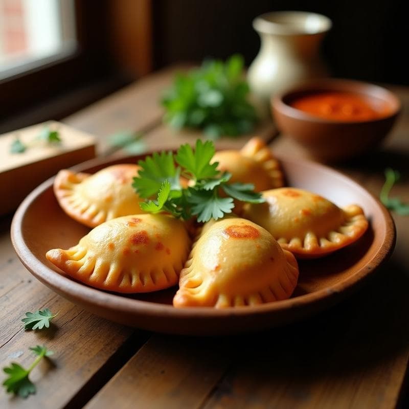 Empanadas de Masa de Plátano Rellenas de Carimañola: Receta Colombiana Sin Gluten en Airfryer