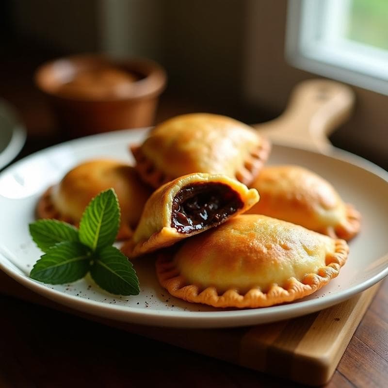 Empanadas de Plátano Macho y Chocolate Negro: Postre Colombiano Keto en Airfryer
