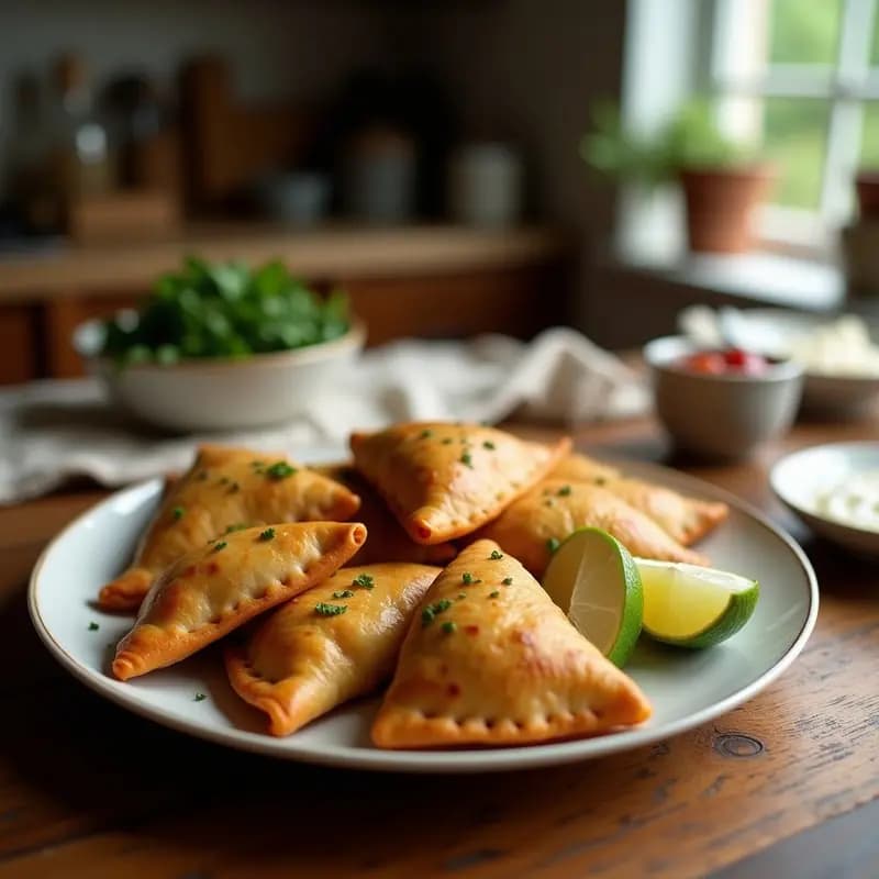 Empanadas de Plátano Macho y Carne de Jackfruit: Receta Vegana de Puerto Rico en Airfryer