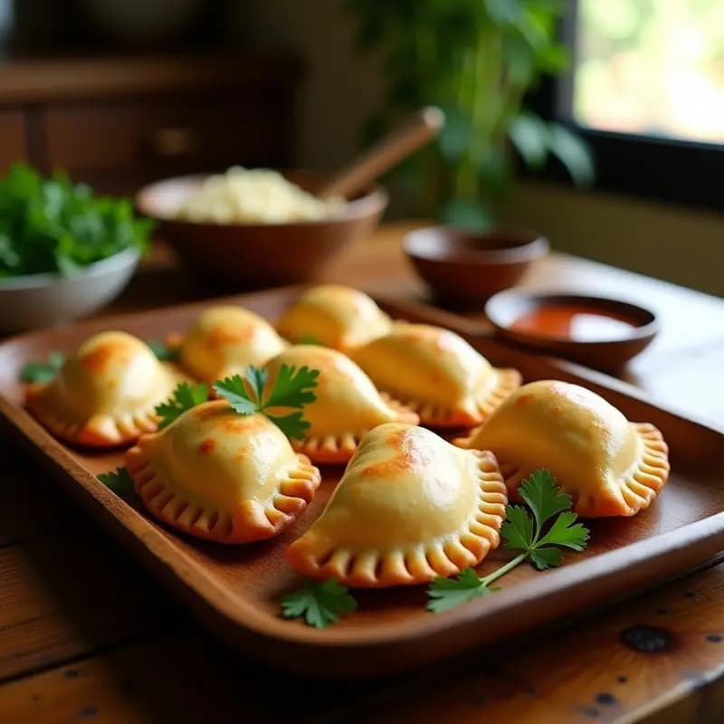 Empanadas de Plátano Macho y Espinacas con Masa de Yuca: Receta Caribeña Sin Gluten