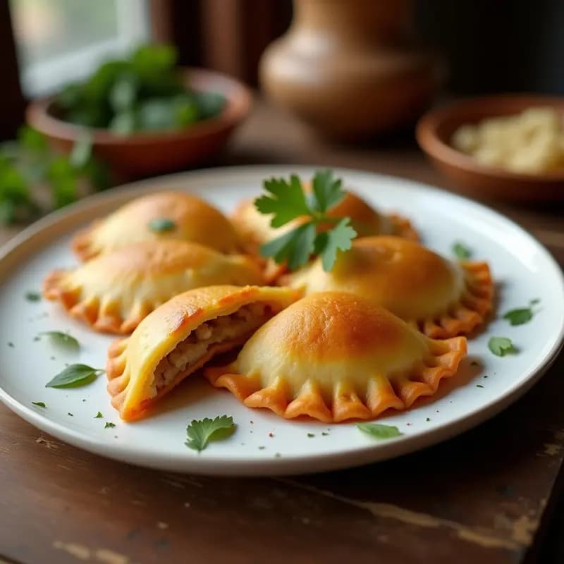 Empanadas de Plátano Macho y Merluza Ahumada: Receta Colombiana Crujiente en Airfryer