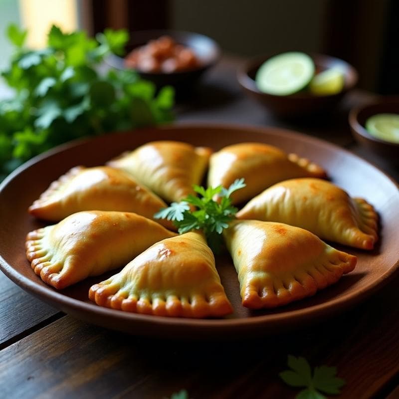 Empanadas de Plátano Macho y Picadillo de Seitán: Receta Cubana Vegana en Olla Express
